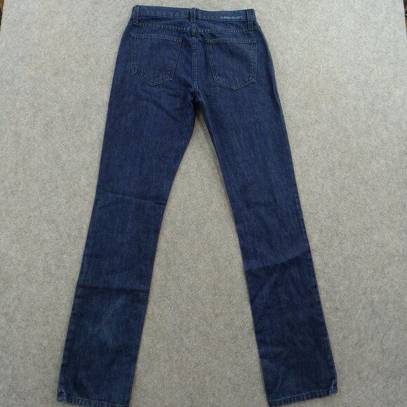 Current Elliott Jeans Womens 27 Blue Stove Pipe Straight Leg High Rise Zip New - Picture 2 of 16